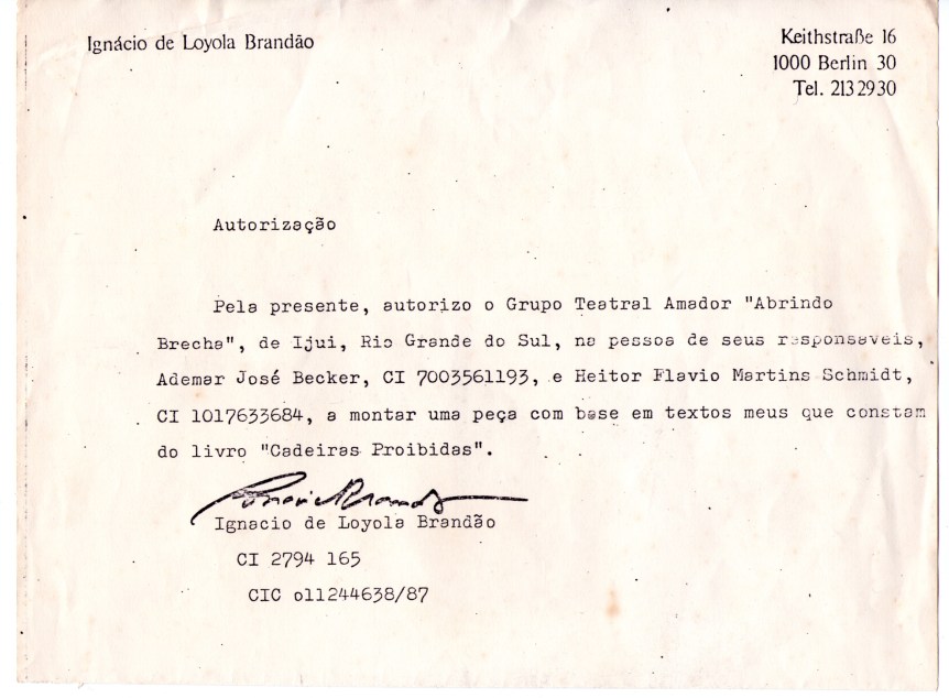 Autorização do autor