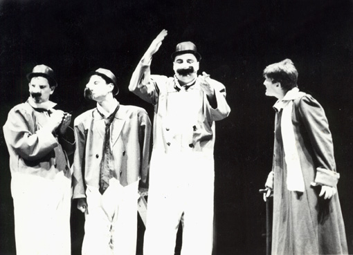 Os Homens de Negócios (Heitor Schmidt, Mário de Ballentti e Guto Greco) e o Pequeno Príncipe (Heloísa Palaoro)