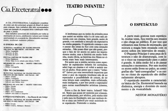 Programa - Temporada em São Paulo - Miolo