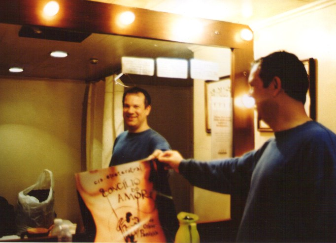 No camarim - Theatro São Pedro (Porto Alegre-RS)