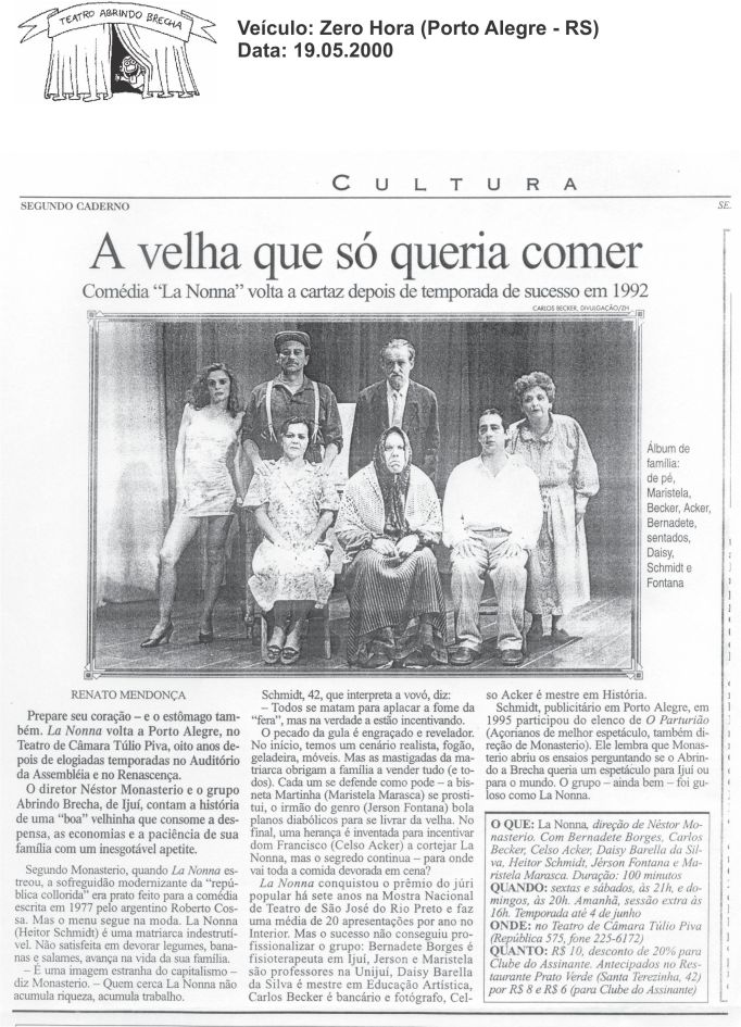 La Nonna - Zero Hora - 19.05