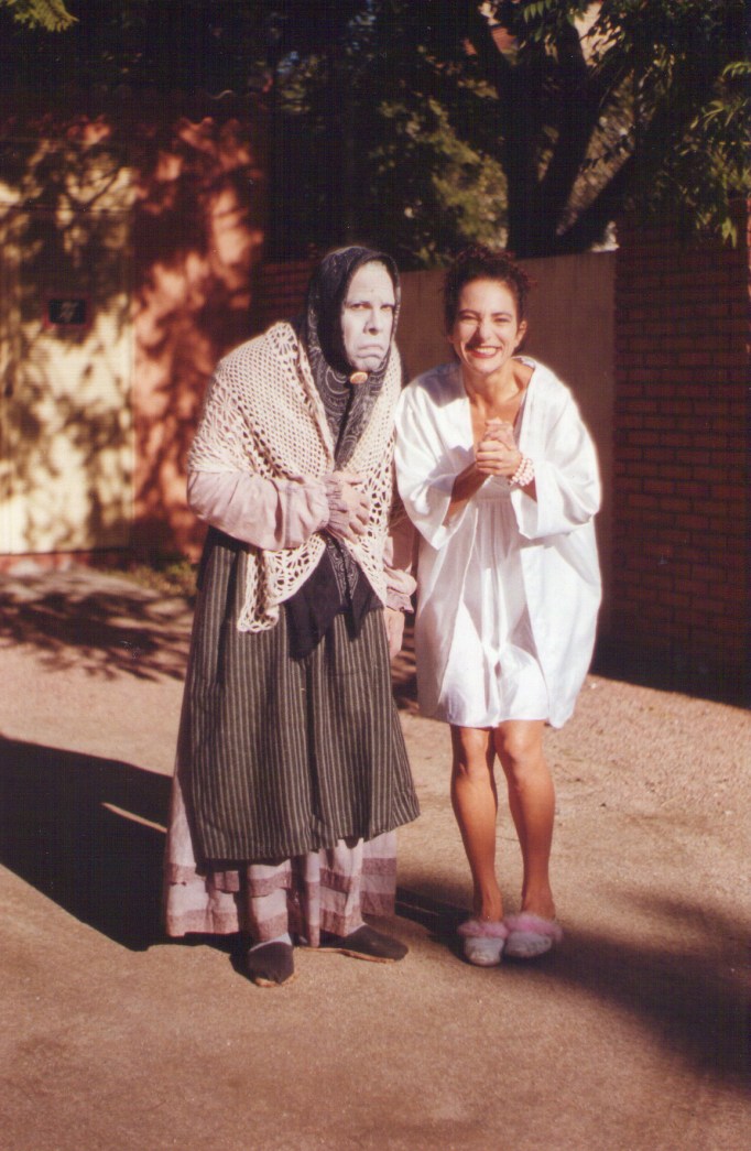 Heitor Schmidt (La Nonna) e Deborah Finnocchiaro (Pois é, Vizinha). Porto Alegre - RS - 2000.