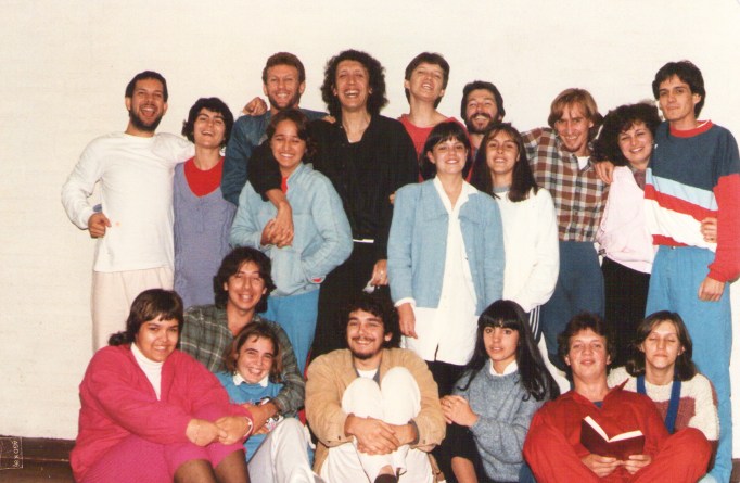 Oficina de Interpretação teatral com Néstor Monasterio. Santo Ângelo - RS - 1985