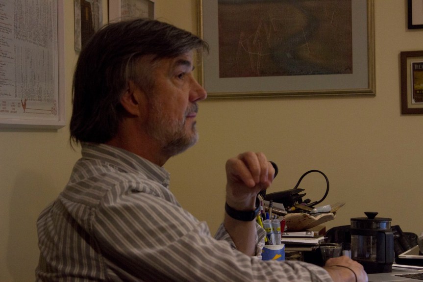 Julio Conte - Leitura do texto (Foto: Catharina Conte)